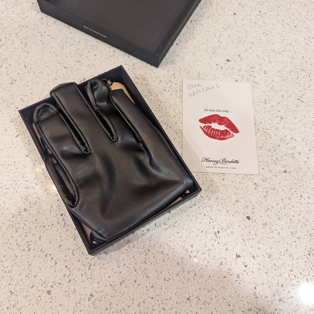 Honey Birdette black Casey gloves M/L - Picture 2 of 3